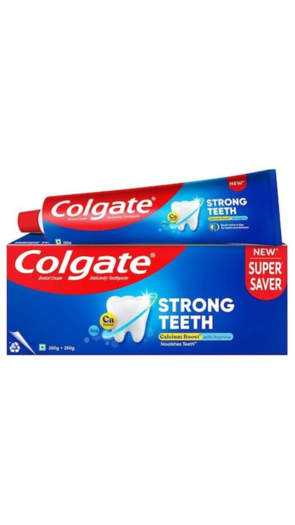 Colgate Strong Teeth Toothpaste  | 250g+250g