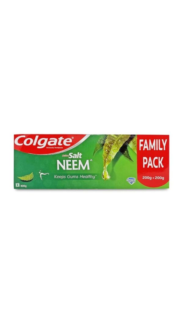 Colgate Active Neem Salt Toothpaste  | 200g+200g